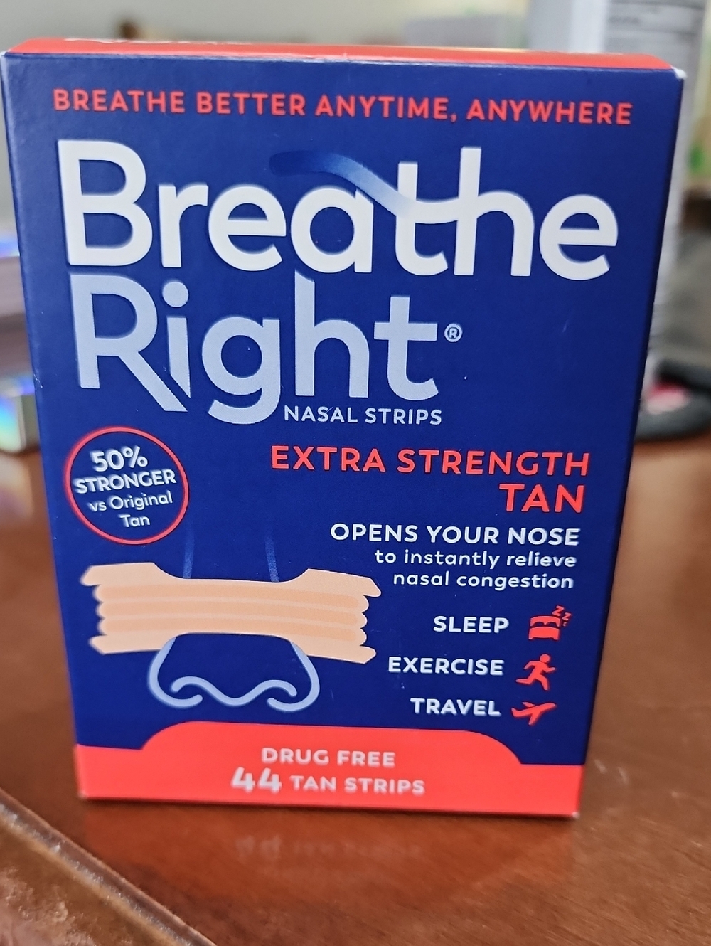 Extra Strength Tan Nasal Strips - 44 Count